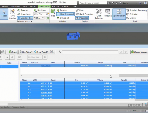 Navisworks 2018 – Custom Property Mapping